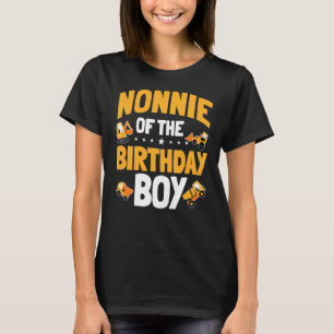 Camiseta Nonnie Of The Birthday Boy Construction Worker Bda