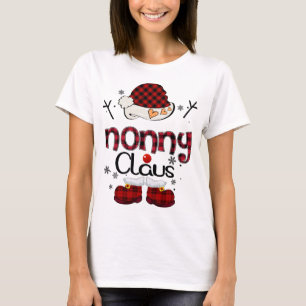 Camiseta Nonny Claus Red Xadrez - Vovó presente