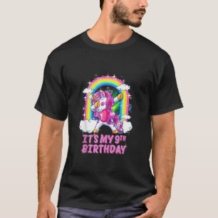 Camiseta Nono Aniversário a Dabbing Unicorn Festas de anive
