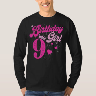 Camiseta Nono aniversário da Coroa de 9 anos