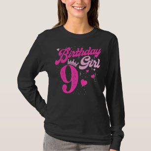 Camiseta Nono aniversário da Coroa de 9 anos