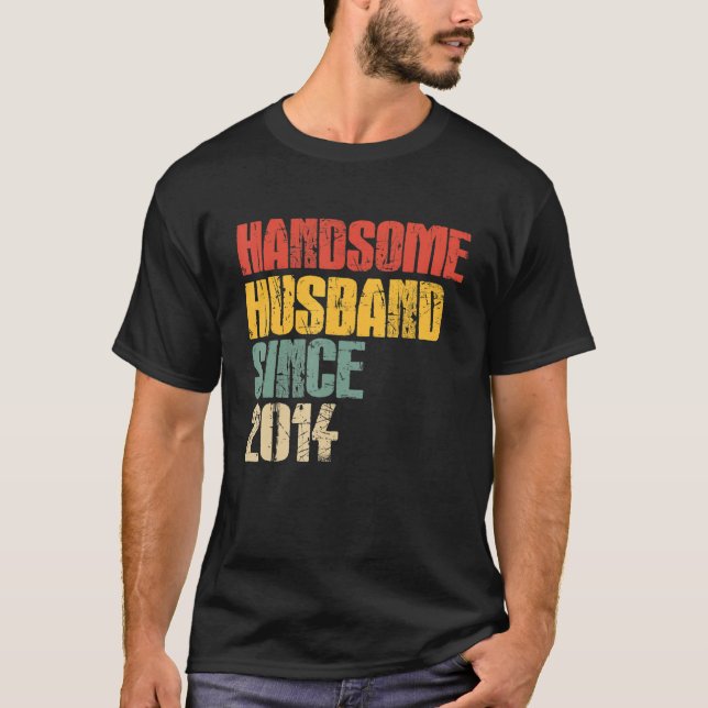 Camiseta Nono Aniversário de Casamento para Ele Belo Husb (Frente)