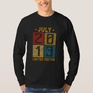 Camiseta Nono Aniversário, Julho De 2013, Nascer Em 2013, 9