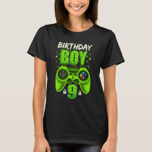 Camiseta Nono Aniversário Videos games Jogadores Jogando 9
