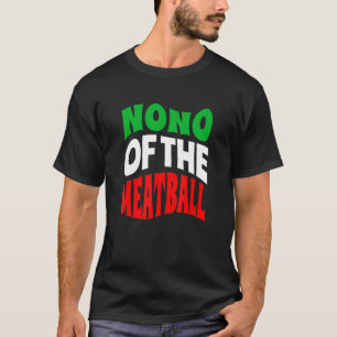 Camiseta Nono Da Bandeira De Meatball Da Itália Cores Itali