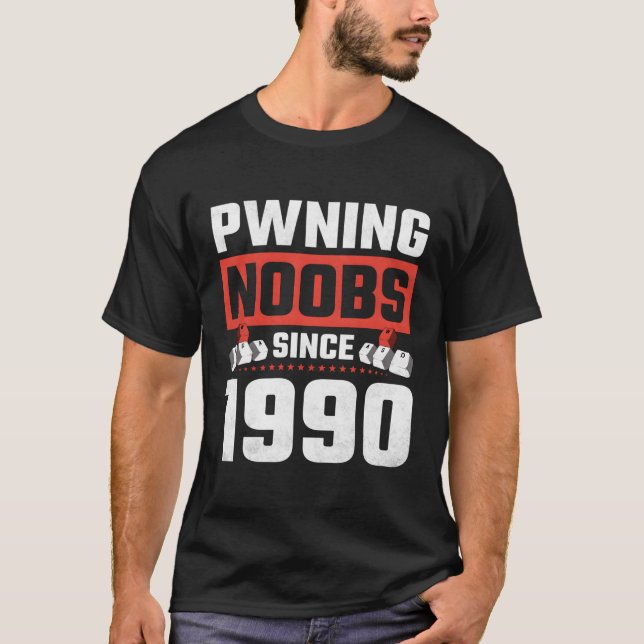 Camiseta Noobs de Wasf de 1990 (Frente)