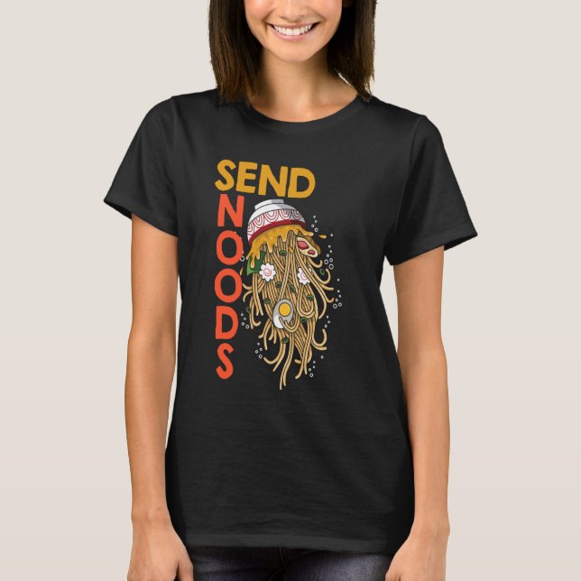 Camiseta Noodais Chineses Enviam Noods Comidas Chinesas na  (Frente)