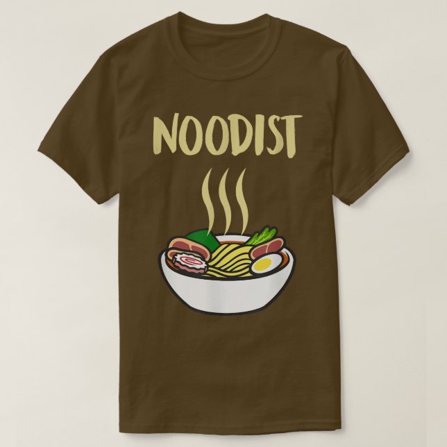 Camiseta Noodist Ramen Funny Noodle Foodie Long Sleeves Gif (Frente do Design)
