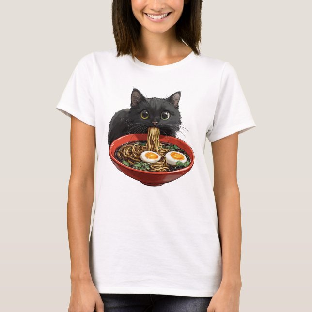 Camiseta Noodle Cat, Ramen Cat (Frente)