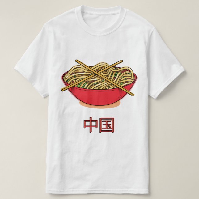 Camiseta Noodles da China (Frente do Design)