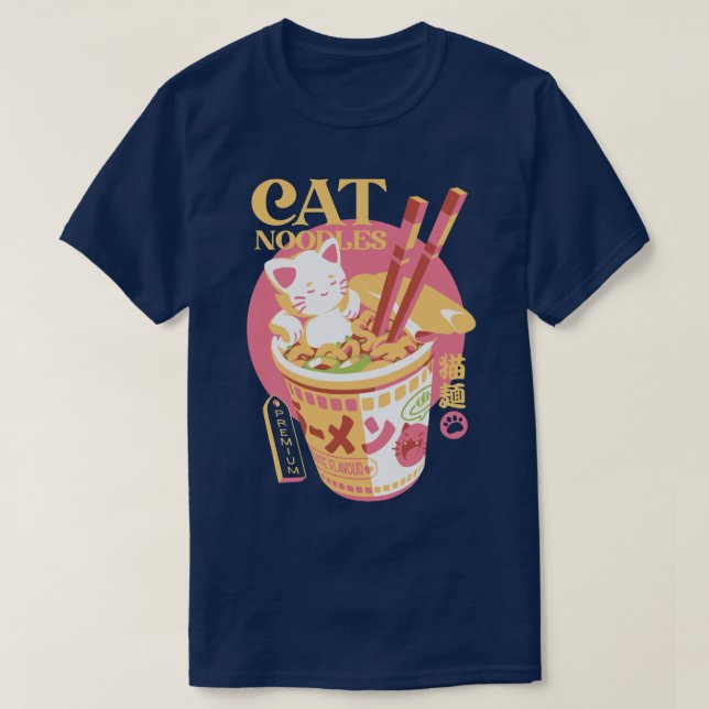 Camiseta Noodles de Cat (Frente do Design)
