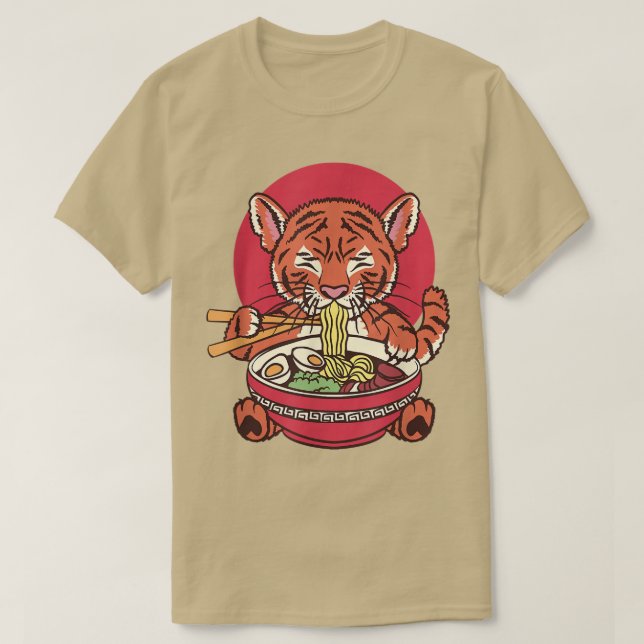 Camiseta Noodles De Ramen Comendo Bebê Japonês  (Frente do Design)