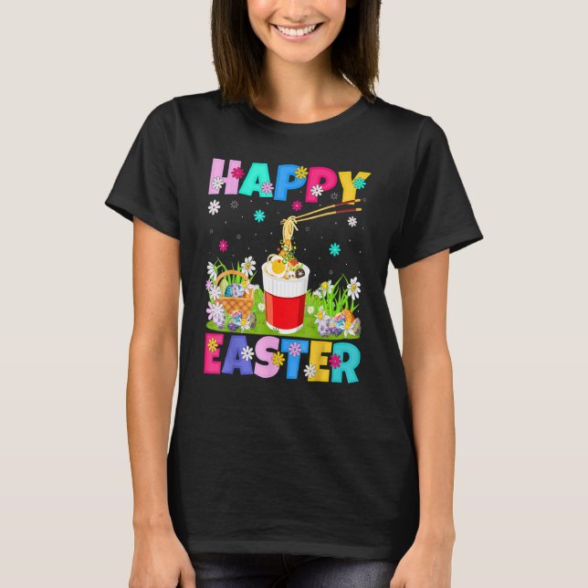 Camiseta Noodles Felz pascoa Bunny Cup Noodles Páscoa Sun (Frente)