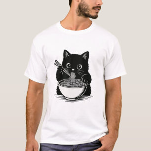 Camiseta Noodles Gatos - Para amantes de comidas e gatos!