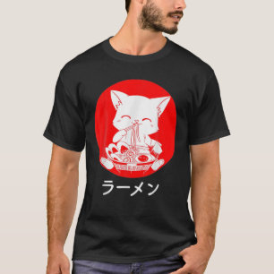 Camiseta Noodles Japoneses com Gato