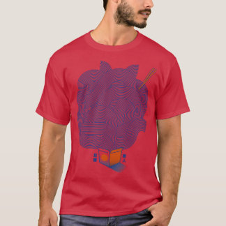 Camiseta Noodles Minimalist Lines Japonês Comida por Tobe F