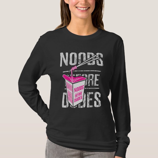 Camiseta Noods Antes Dons Noodles Femisfam Feminista 2 (Frente)