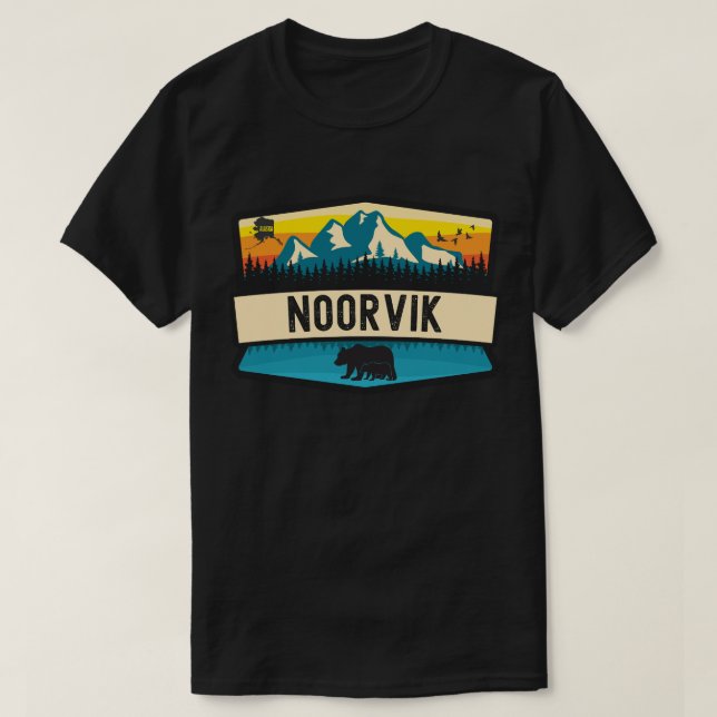 Camiseta Noorvik, Alasca (Frente do Design)