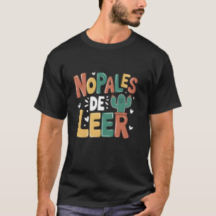 Camiseta Nopales De Ler Nunca Deixe de Ler Professora de Es