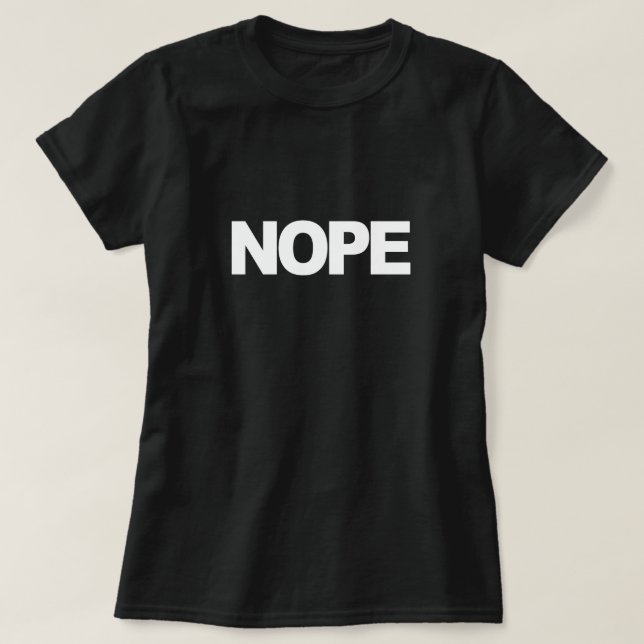 CAMISETA NOPE (Frente do Design)