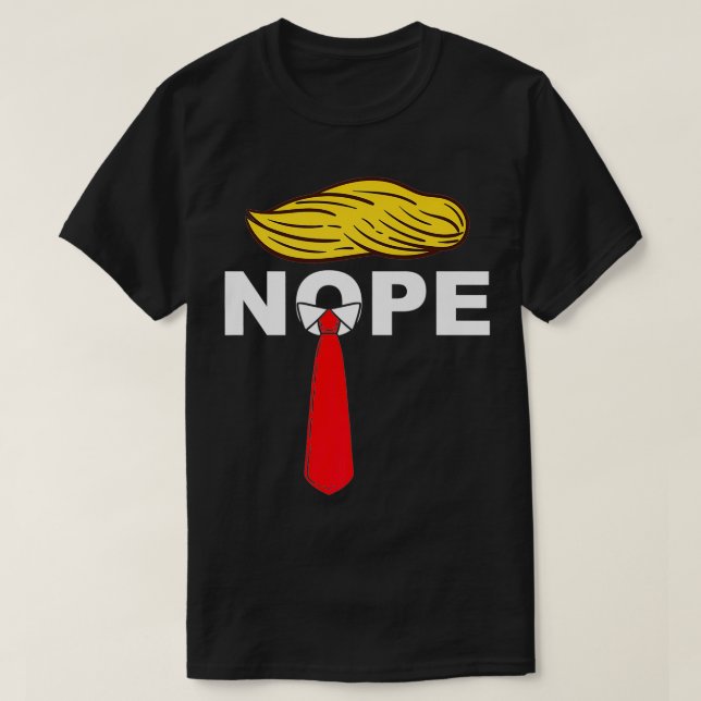 Camiseta NOPE Anti-Presidente Donald Trump USA Votação 2020 (Frente do Design)