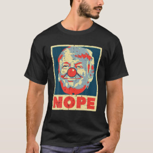 Camiseta Nope Anti Trump Palhaço Vintage Impeach No Don