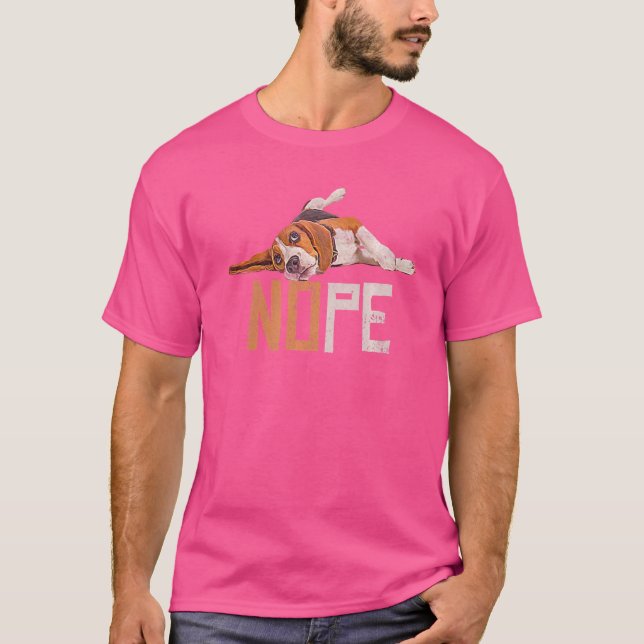 Camiseta Nope Beagle Dog (Frente)