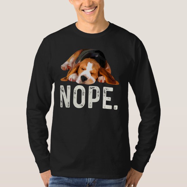 Camiseta Nope Beagle Dog (Frente)
