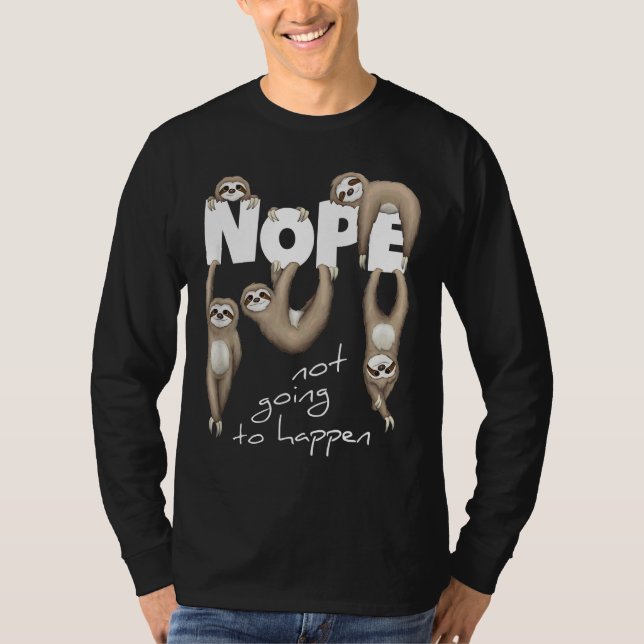 Camiseta Nope Lazy Chill Out Day Cute Slot Roupa (Frente)