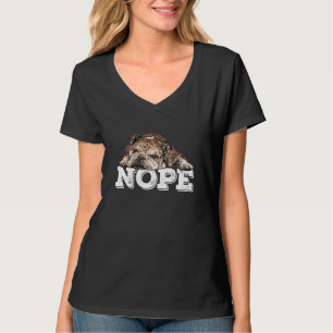 Camiseta Nope Lazy English Bulldog Dog Pets Ownership