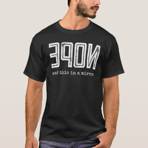 Camiseta NOPE leu isso no espelho, vintage retro typografia