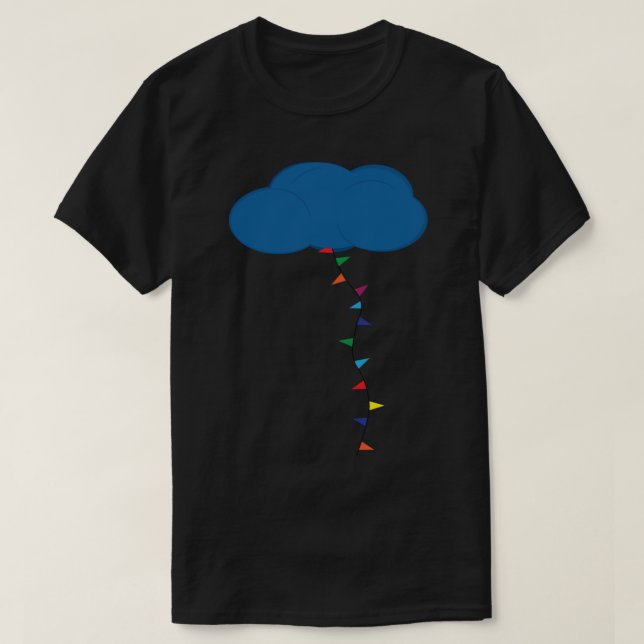 Camiseta Nope Movie Cloud Sticker (Frente do Design)