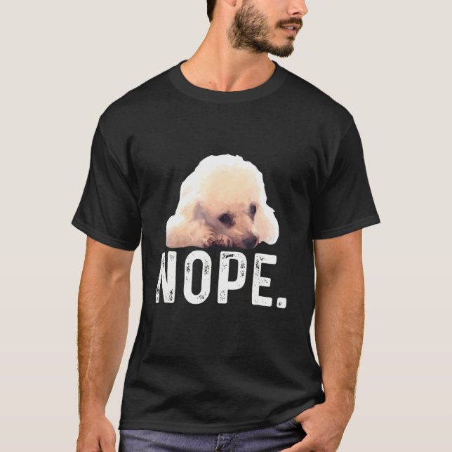 Camiseta Nope Poodle Dog (Frente)