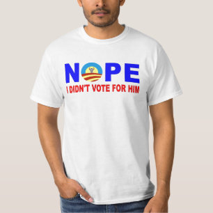 CAMISETA NOPE QUE EU NÃO VOTEI PARA ELE
