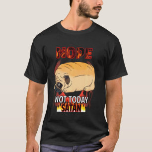 Camiseta Nope Satã Pug Long Sleeve