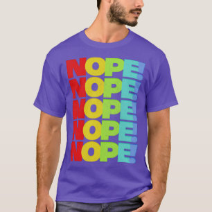 Camiseta NOPE - Tipografia de estilo desbotado Design 1