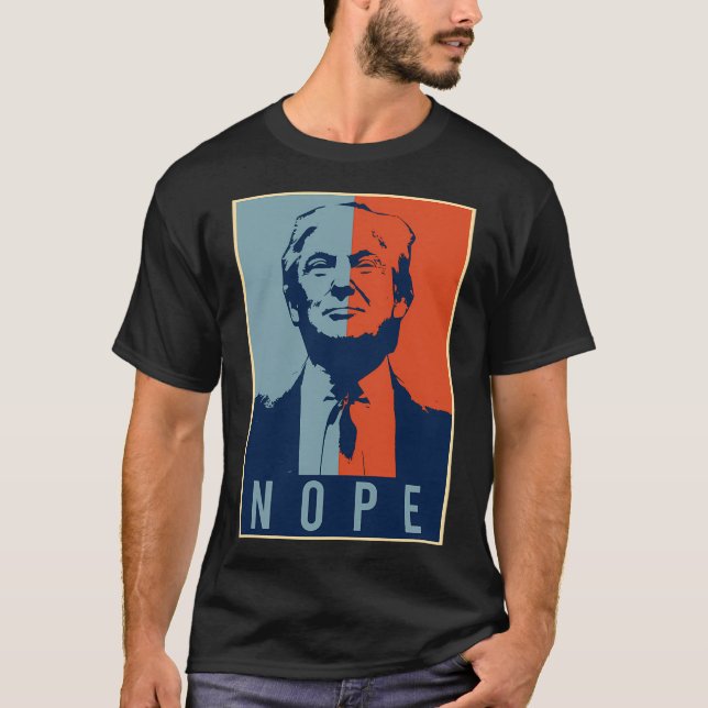 Camiseta Nope Trump - Anti-Donald Trump (Frente)