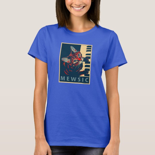 Camiseta Nora #003 (Mewsic - Dark) (Frente)