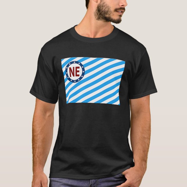 Camiseta Nordeste Minneapolis MN Minnesota Flag NE Nordeas (Frente)