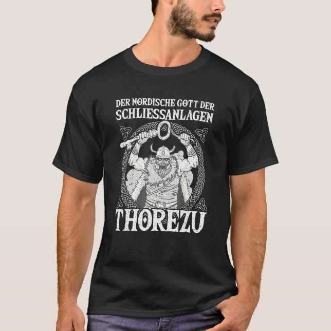 Camiseta Nordic Mythology God of Locking Systems Thorezu Vi (Frente)