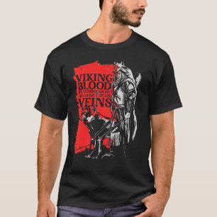 Camiseta Nordic Mythology O Sangue Nórdico de Viking atrave