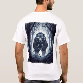 Camiseta Nordic Spirit Bear T-Shirt - Mystical Forest Guard