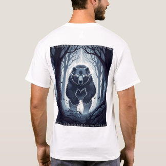 Camiseta Nordic Spirit Bear T-Shirt - Mystical Forest Guard