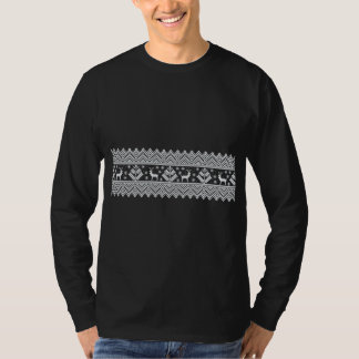 Camiseta Nórdico de inverno Têxtil de Natal Reindeer Floco 