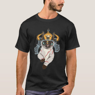 Camiseta Nórdico Mythology Nordic Viking Cat