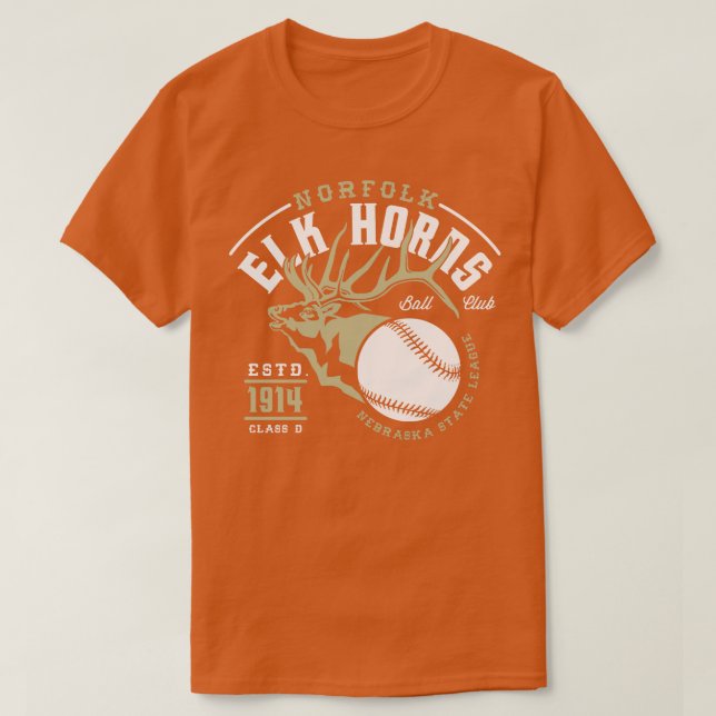 Camiseta Norfolk Elk Horns (Frente do Design)