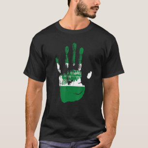 Camiseta Norfolk Island Flag Hand Men Women Kids