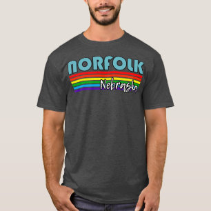 Camiseta Norfolk Nebraska Pride Norfolk LGBT Gift LGBTQ Su