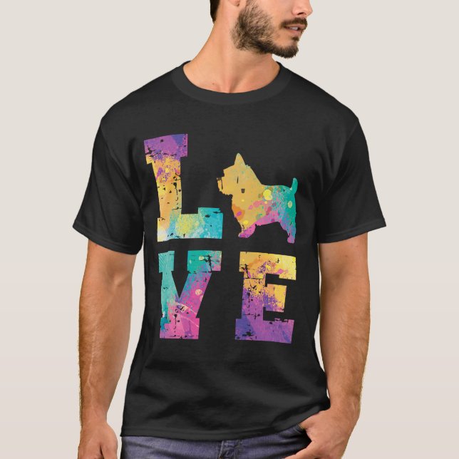 Camiseta Norfolk Terrier Love (Frente)