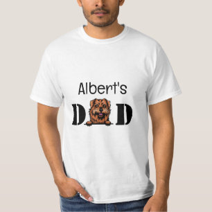 Camiseta Norfolk Terrier Peeking personalizado T-Shirt Pai